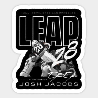 Josh Jacobs Las Vegas Touchdown Leap Sticker